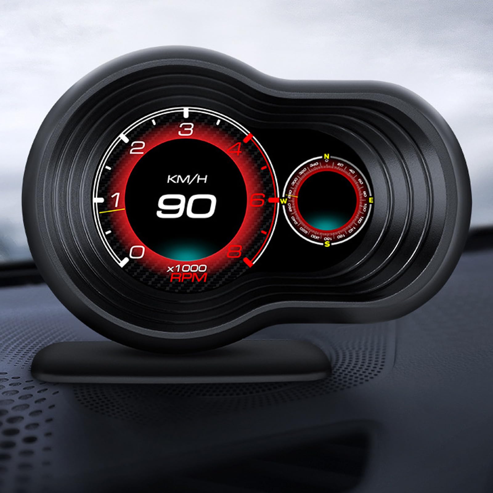 Los sistemas avanzados de pantalla LCD HUD muestran información de conducción, instalación rápida, dispositivo LCD HUD para viajeros diarios, fácil de instalar