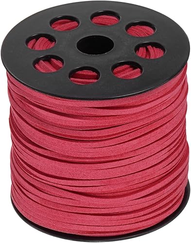 Miniatura 10 de HARFINGTON Cordón de gamuza sintética de 0.094 in, hilo de cuentas de microfibra, 100 yardas295.3 ft, cuerda de manualidades para hacer joyas,