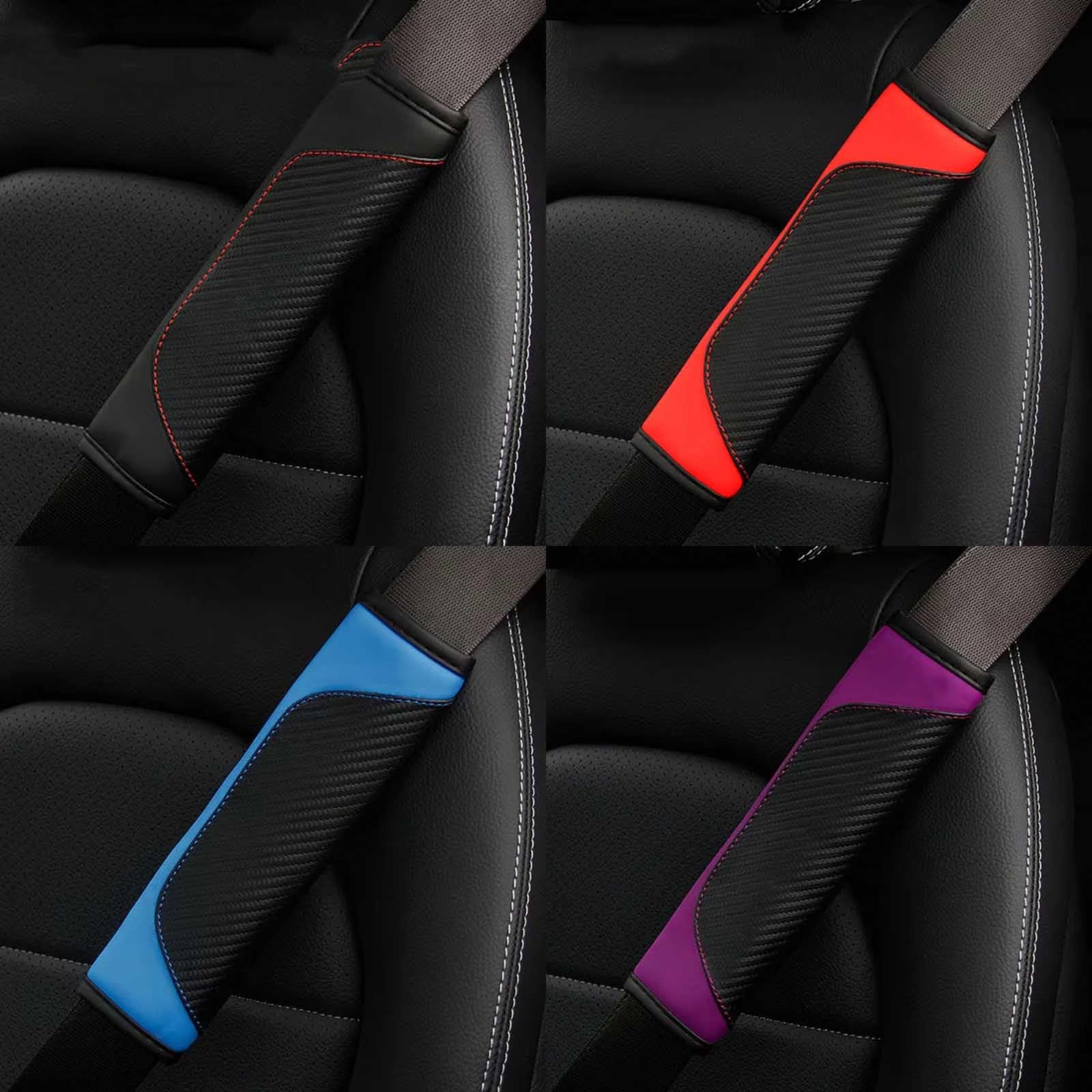 Cuscinetti per Cintura di Sicurezza Compatibili con BYD E3 2pcs | Cuscinetti per Cintura di Sicurezza Pelle Morbida Protettore Spalla Traspirante Antiscivolo