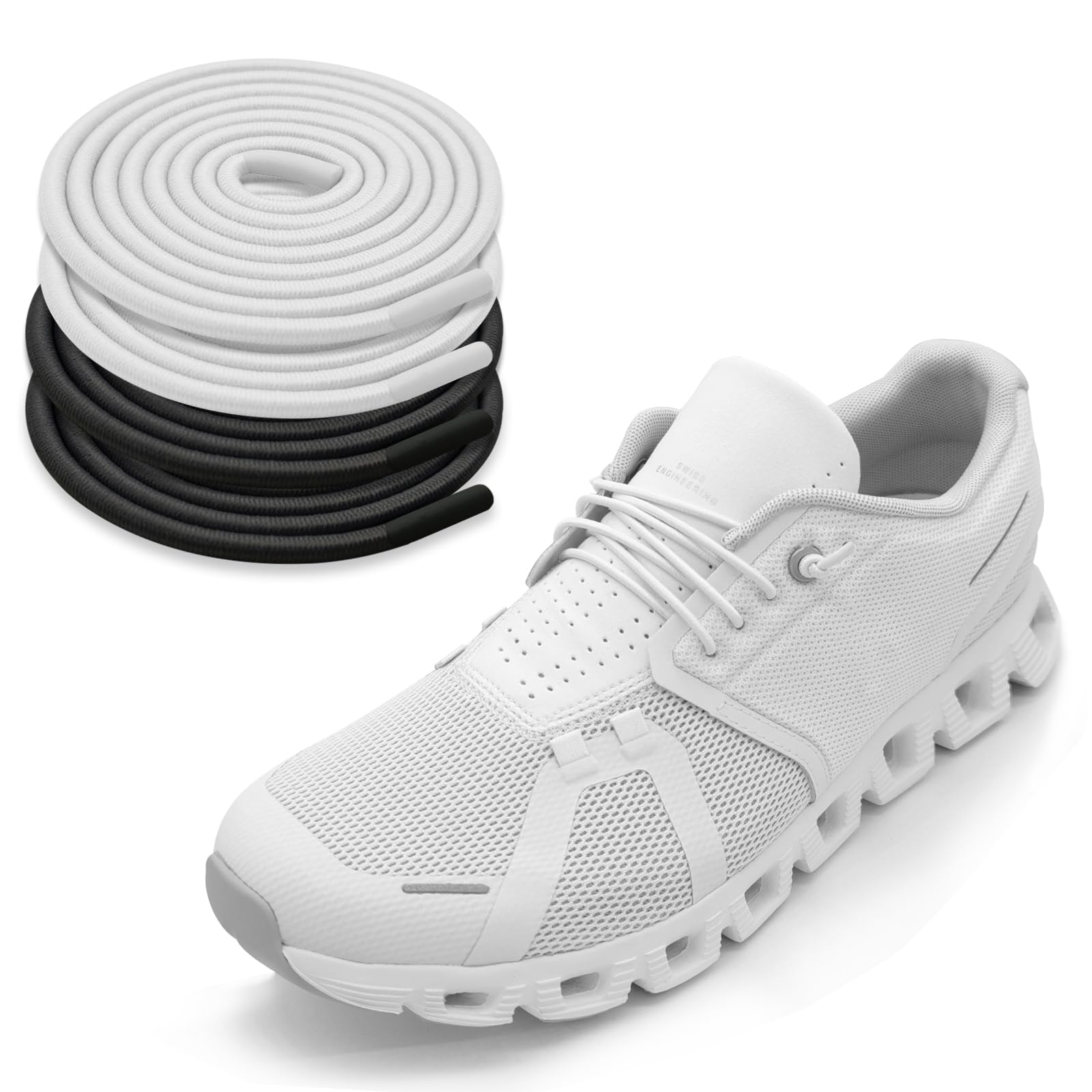 Pairs Elastic Shoe Laces for On Cloud Sneakers, 1/10