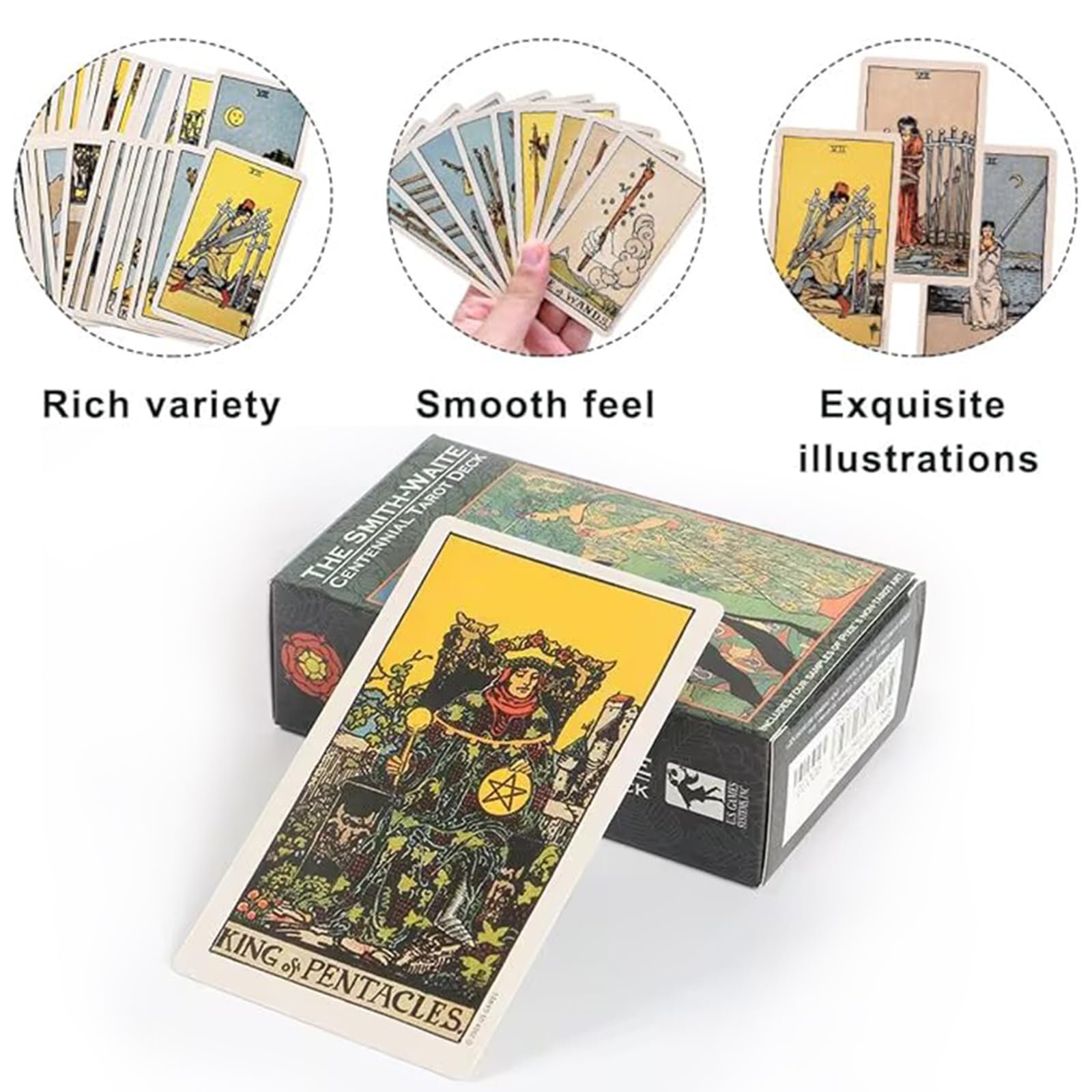 Tarocchi,Tarocchi Adatti Ai Principianti,Tarocchi Italiani,Tarocchi Marsigliesi,Classici,con Guida,Mazzo di Tarocchi,Carte Divinazione Tradizionali Tavolo,per Gioco Festa E Festival,Riunioni di Amici