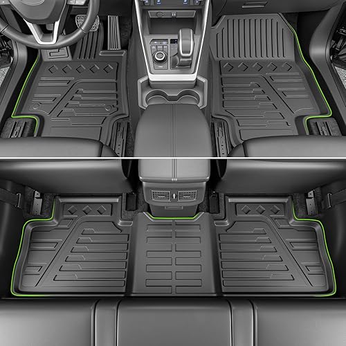 Miniatura 2 de xipoqix Alfombrillas para Toyota RAV4 2019-2023 juego completo de forros para todo tipo de clima para Toyota RAV4 2019 2020 2021 2022 2023