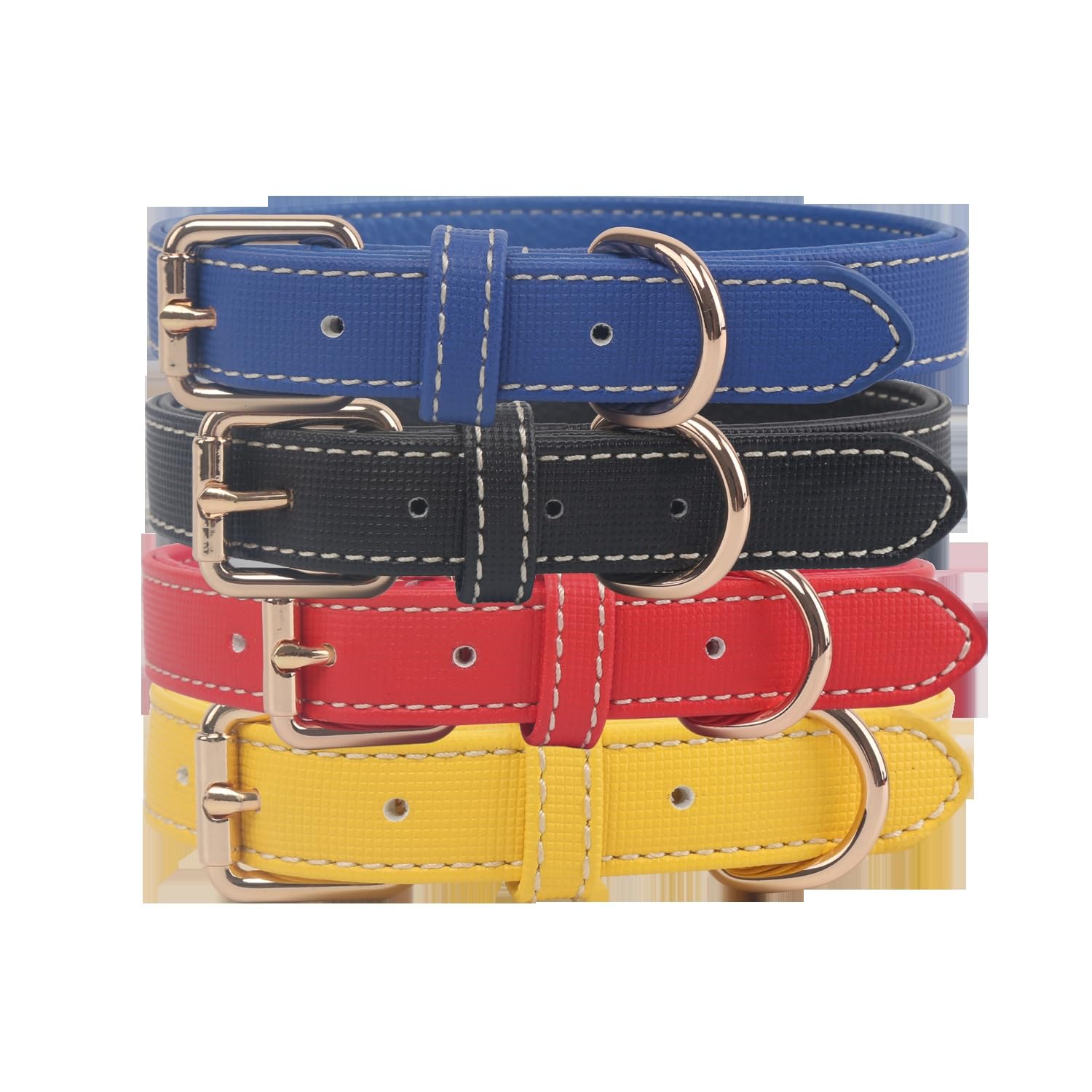 Patapalooza Leather Dog Collar, Strong and Adjustable, Ideal for Training and Walking, Stylish and Durable Style.