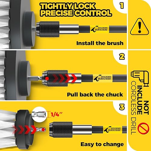 Miniatura 6 de Holikme - Juego de 4 cepillos de limpieza para taladro
