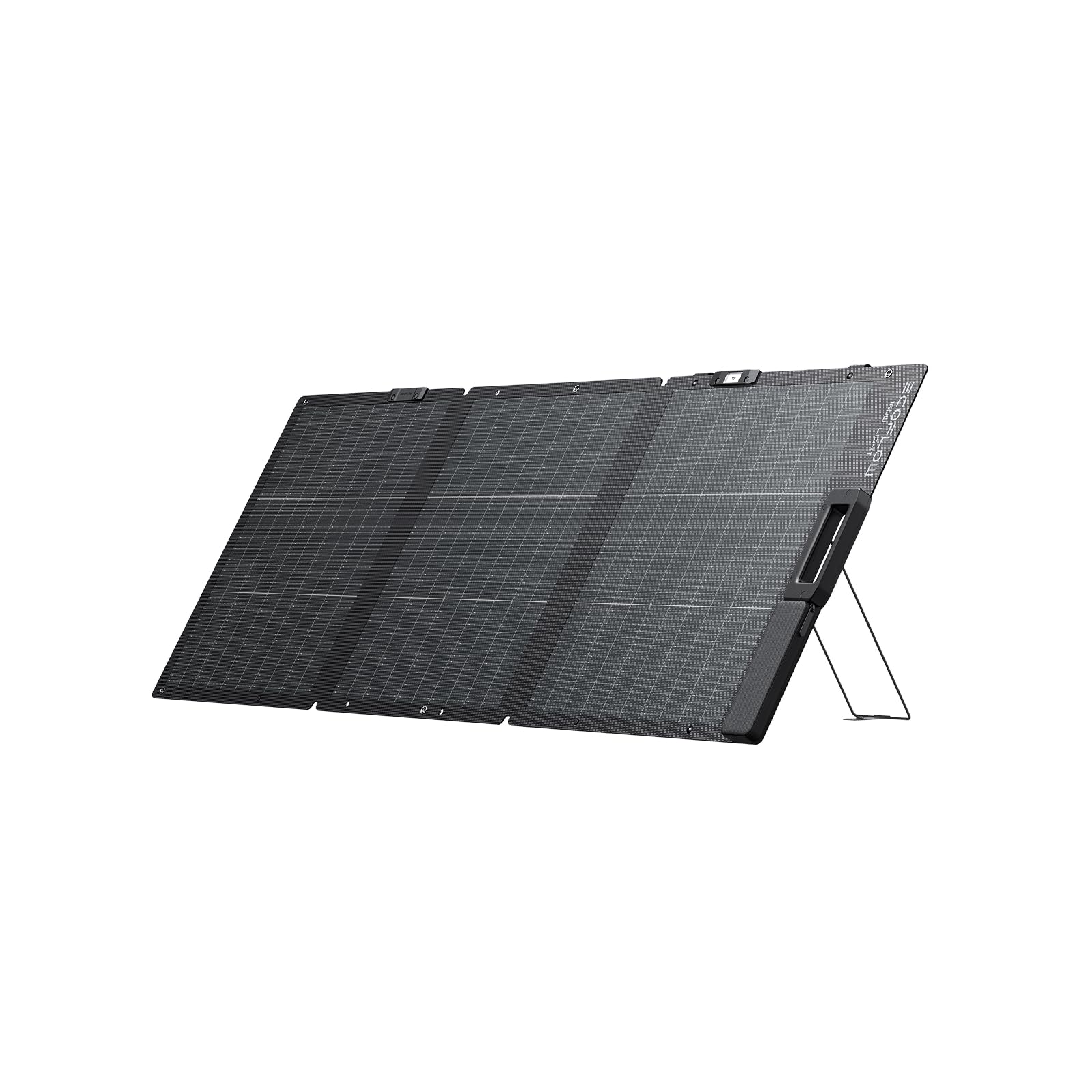 EF EcoFlow 160W Lightweight Portable Solar Panel, Bifacial Design Up to 25% Conversion Efficiency, N-Type Solar Cell, Kickstand, Built-in XT60 Cable, Integrated Solar Angle Guide, IP68 Waterproof