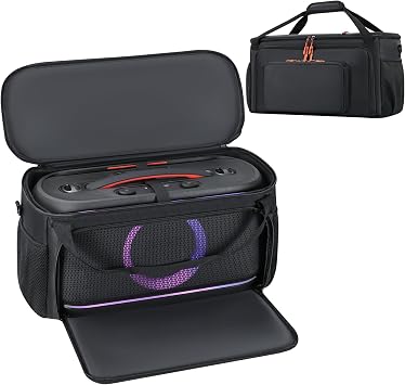 Speaker Case Compatible with -JBL-PartyBox On The Go/Go 2, Speaker Carrying Bag Storage Travel Gig Bag Soft Padded Compatible with PartyBox On-The-Go Essential 2 / Essential/Boombox 4