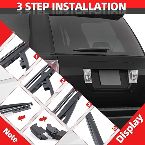 Vista 88 de Repuesto para Honda Odyssey 2005-2010, juego de limpiaparabrisas trasero - OTUAYAUTO Factory OEM Replacement 76720SHJA01 Brazo y cuchilla