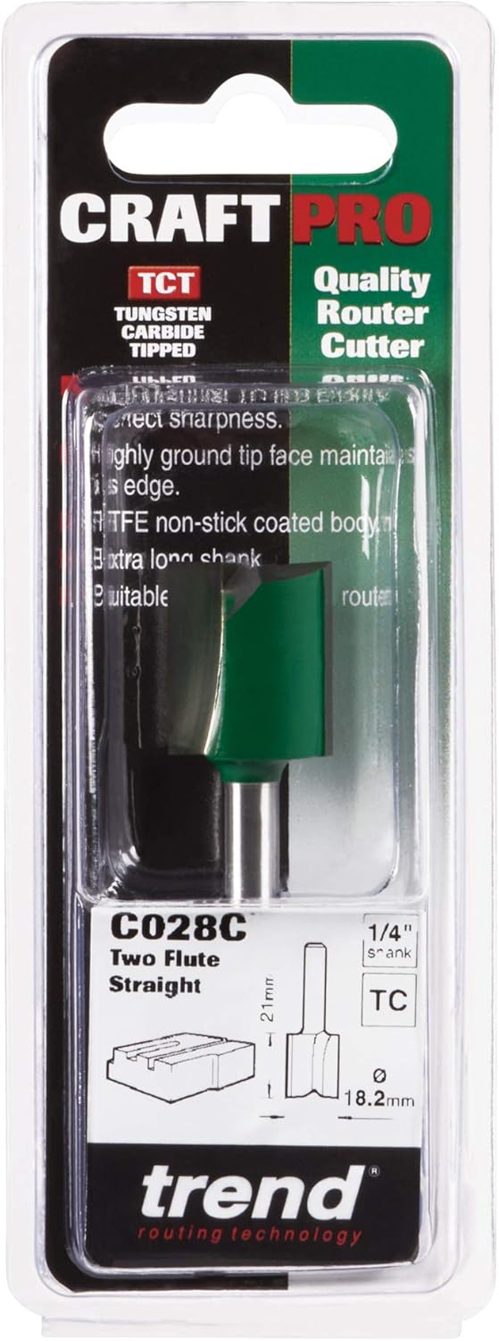 Trend C028CX1/4TC Router bit, Black