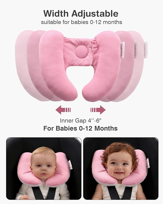 Almohada de cuello para bebé para coche y cochecito miniatura 5