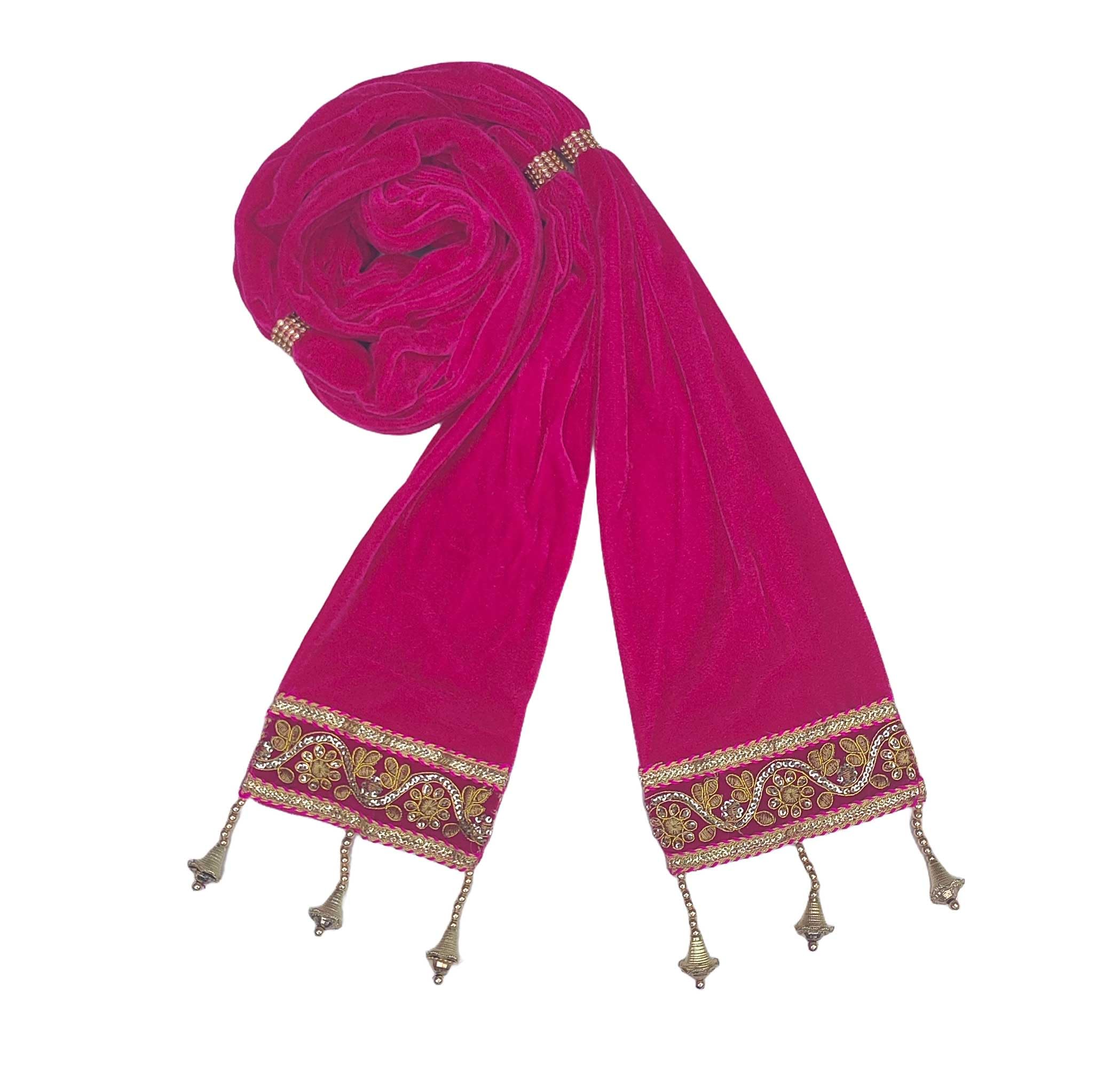 krypmax Men's Velvet Sherwani Dupatta/Stole (PCN-002-014_Rani_2.5_Mtr_Long)-picture-56