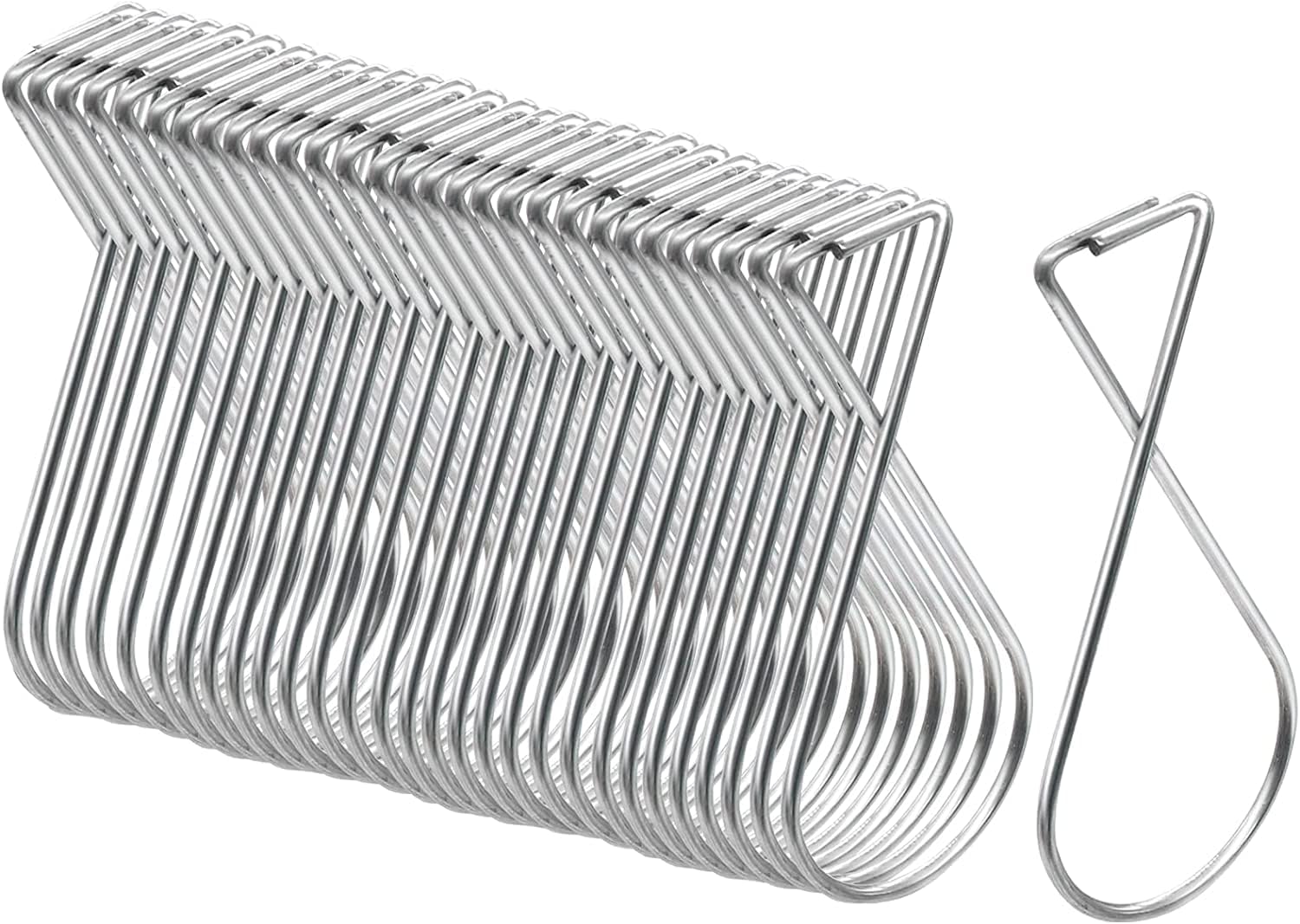 Drop Ceiling Hook Clips, 30pcs Drop Ceiling Grid Hooks Metal Classroom Ceiling Hangers Clips Suspended Ceiling Tile Hooks for Hanging Light Office Party Wedding Decorations Sign, 3.86inch