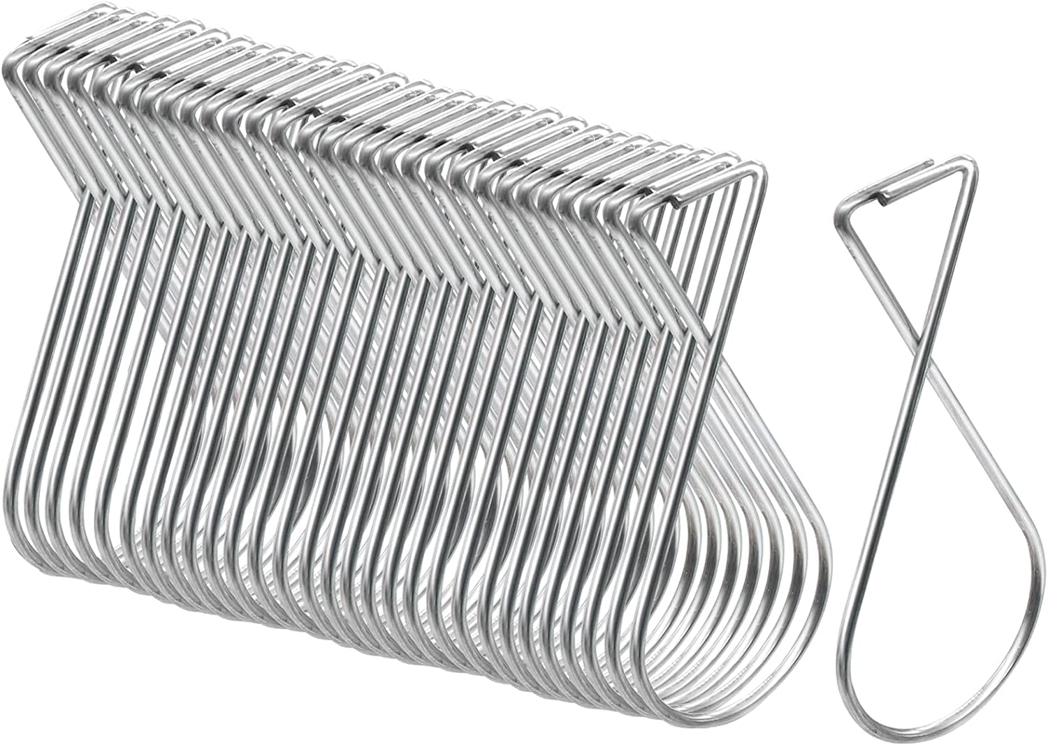 Drop Ceiling Hook Clips, 30pcs Drop Ceiling Grid Hooks Metal Classroom Ceiling Hangers Clips Suspended Ceiling Tile Hooks for Hanging Light Office Party Wedding Decorations Sign, 3.86inch