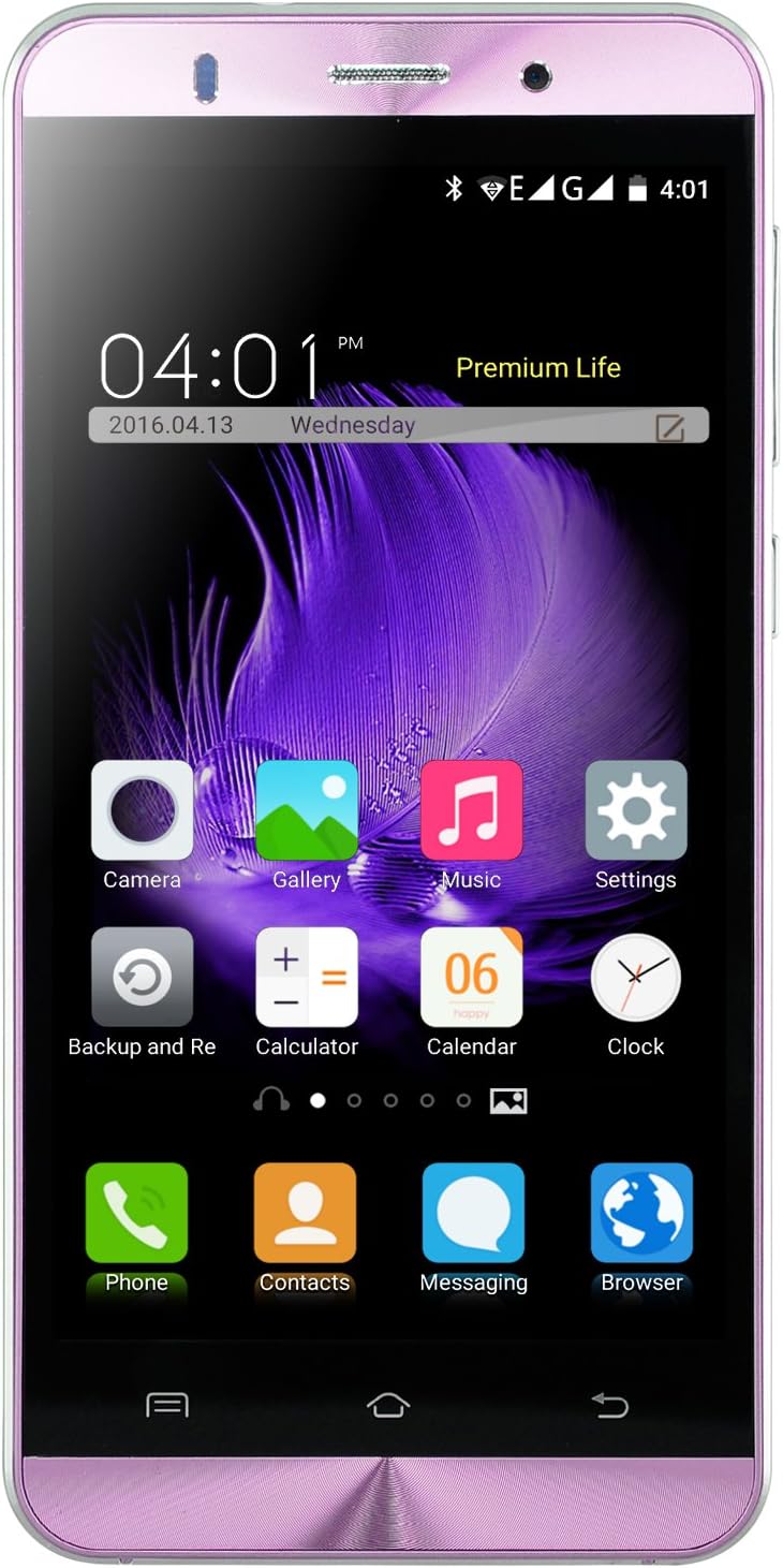 Xgody X15 5 Inch Android 5.1 Lollipop Cellphone Unlocked ROM 8GB+ RAM 1GB MTK6580 Telefonos Desbloqueados Dual Camera Support 2G/3G Network(Pink)