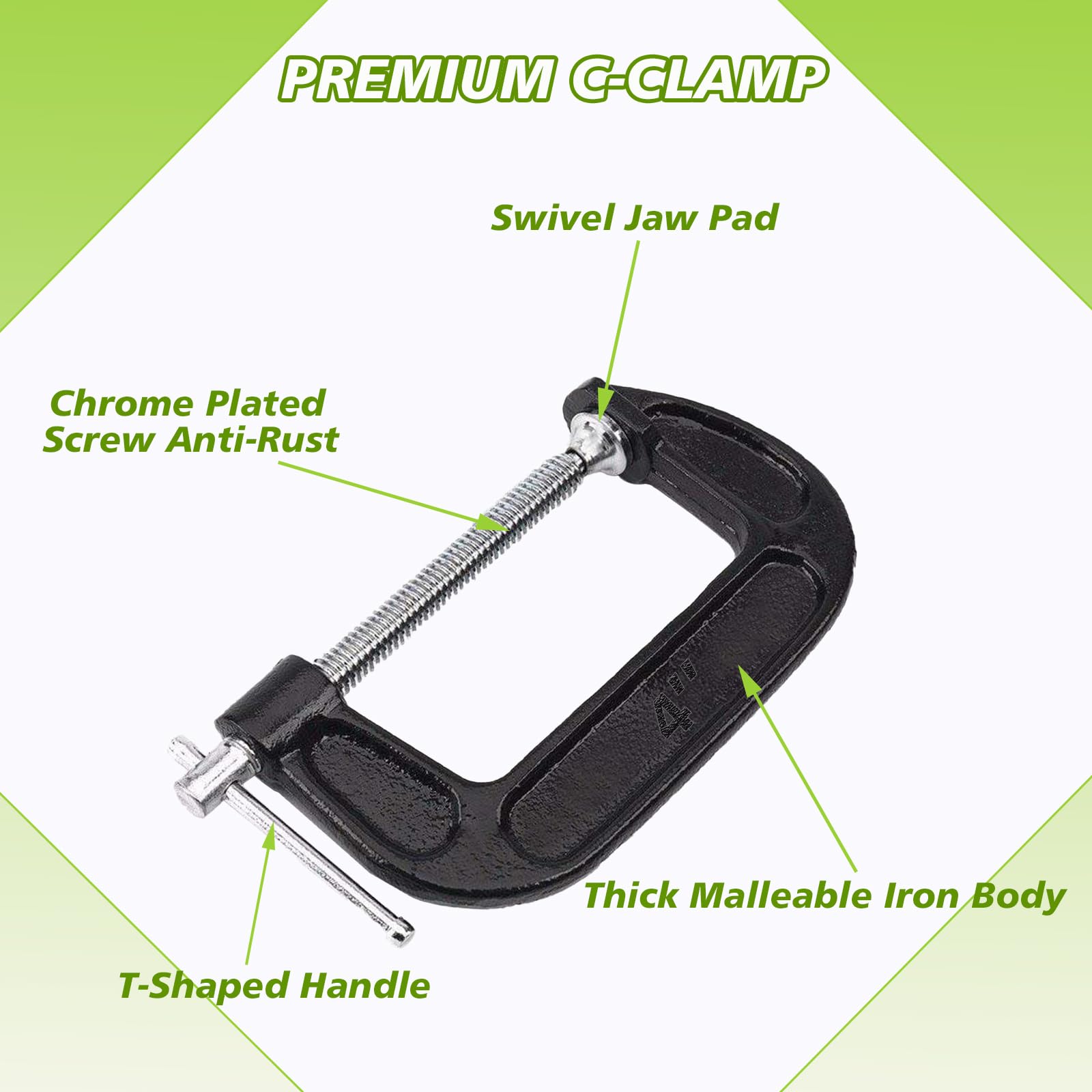 WORKPRO Lot De 6 Colliers De Serrage à Une Main Pour Le