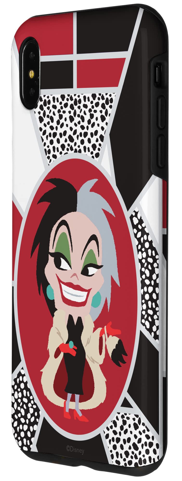 Custodia per iPhone XS Max Disney Villains Kawaii Cute Crudelia