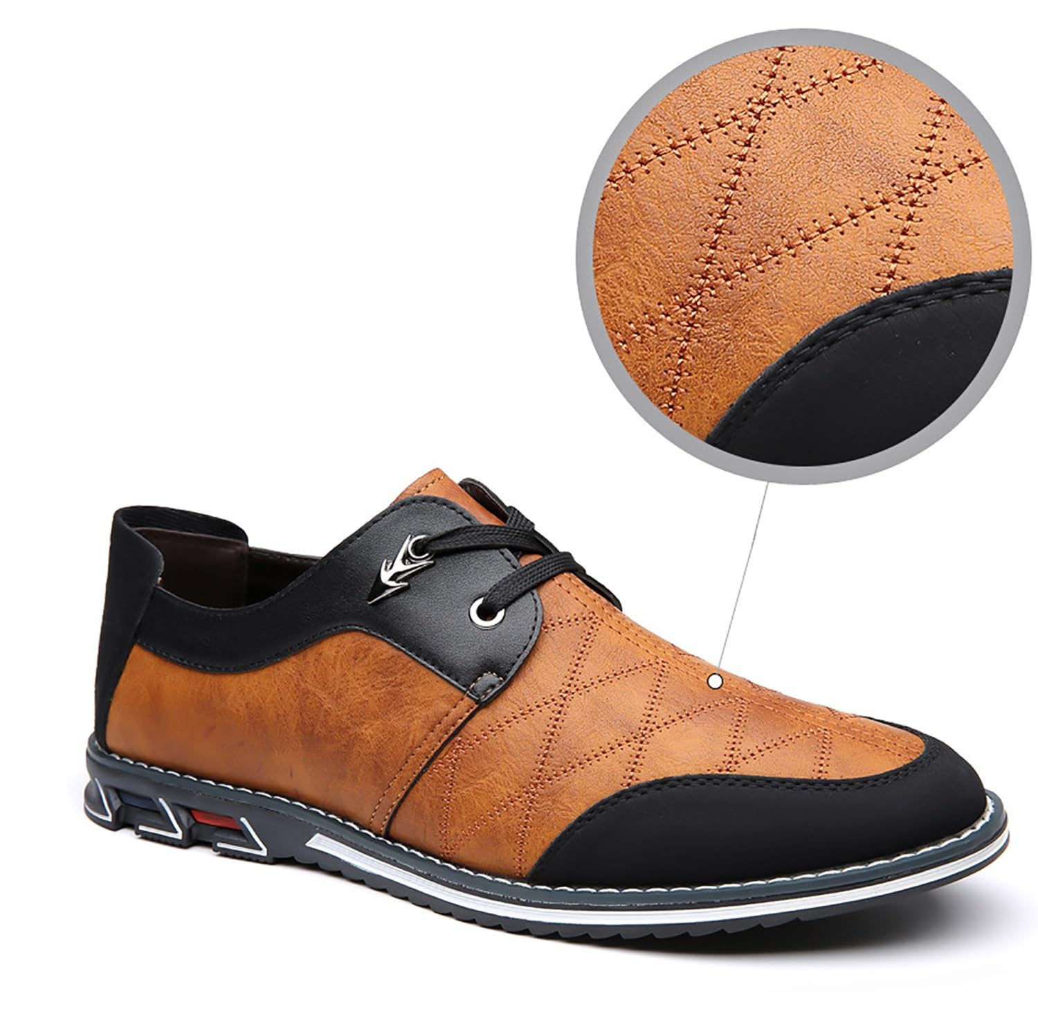 Mocassini stringati da uomo - Scarpe eleganti classiche nere da lavoro for occasioni formali in ufficio professionale