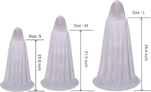 Miniatura 4 de Makroyl - Capa de terciopelo para niños con capucha para disfraces de Halloween o Navidad