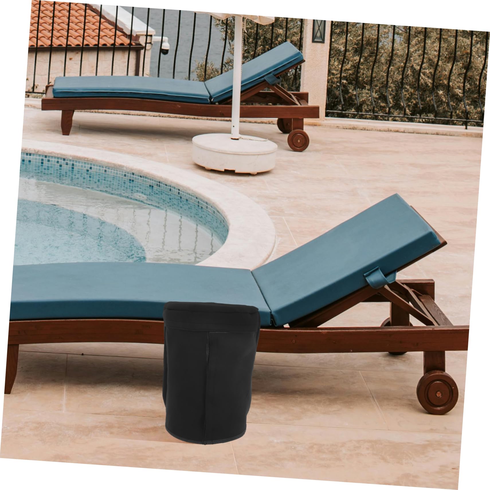 Cubierta de Filtro para Piscina y Estanque, Neopreno Negro, 1 Pieza