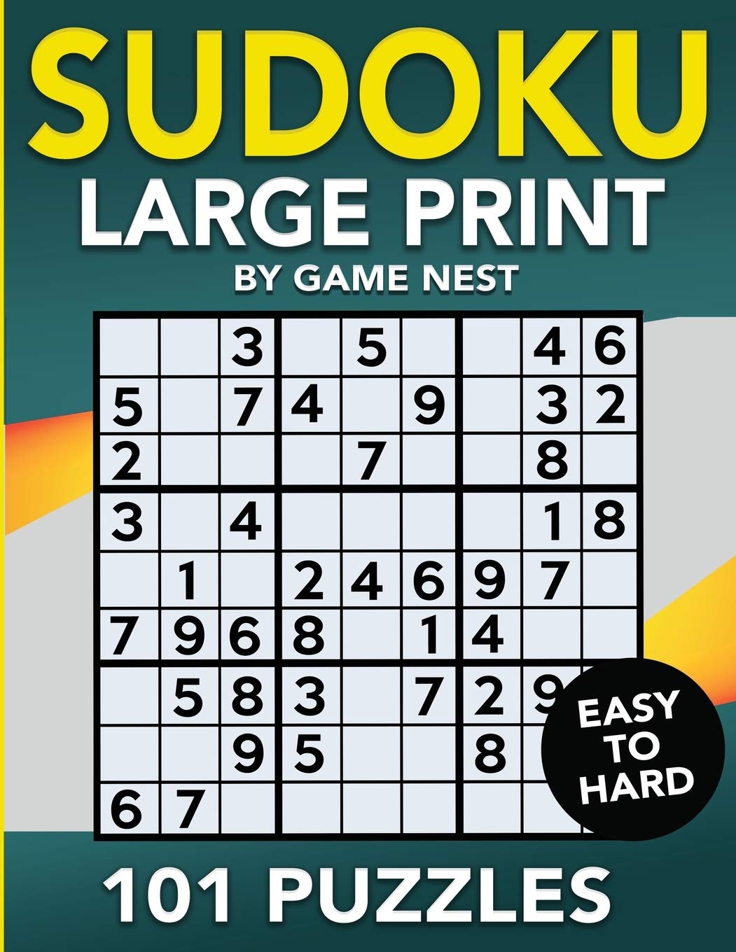 Sudoku Large Print 101 Puzzles Easy to Hard: One Puzzle Per Page - Easy, Medium, and Hard Large Print Puzzle Book For Adults (Puzzles & Games for Adults)      Paperback – Large Print, November 27, 2019