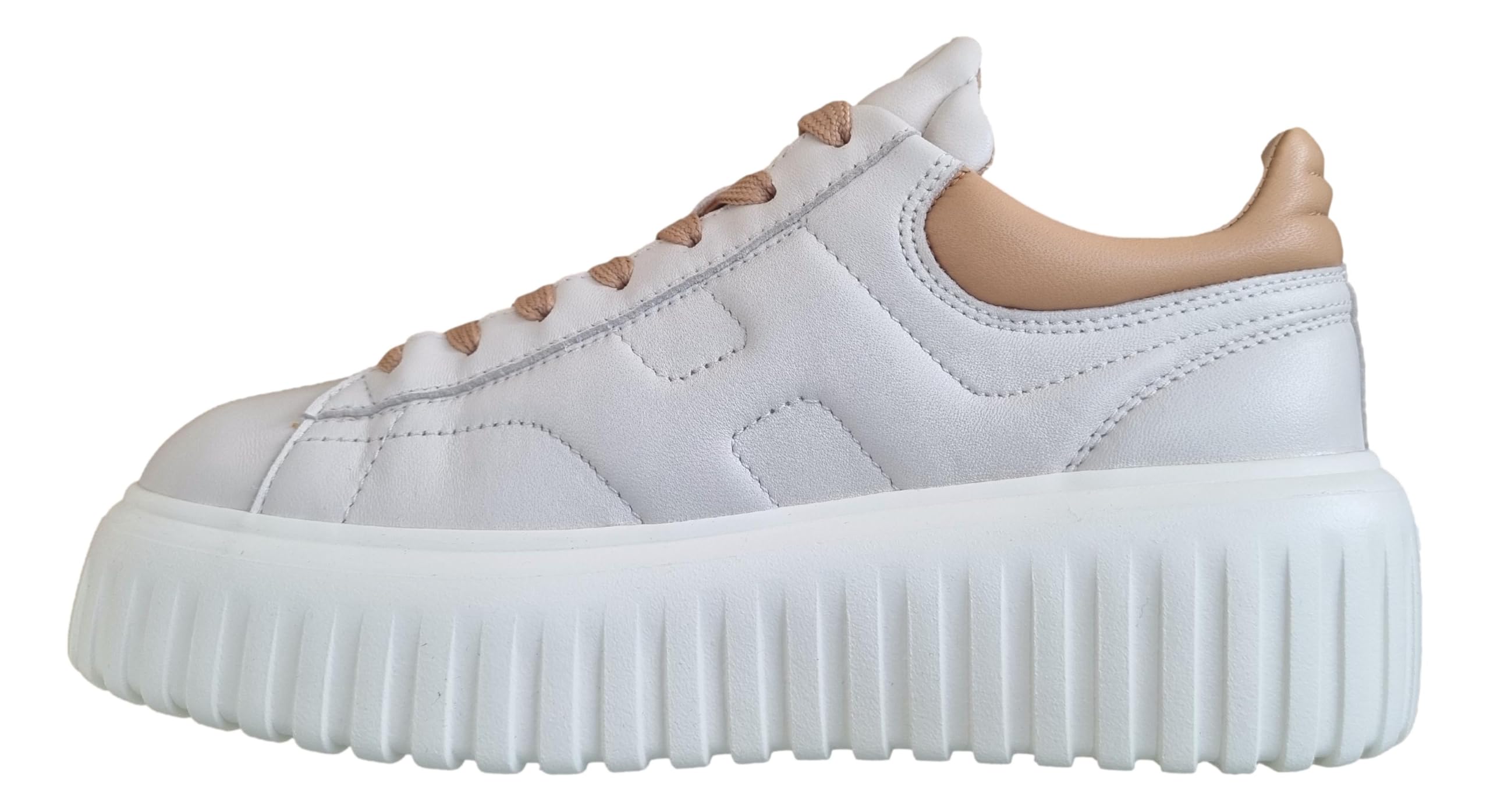 Hogan Zapatillas deportivas mujer H-Stripes HXW6450FC60LE90CA9 Yogurt y Avellana