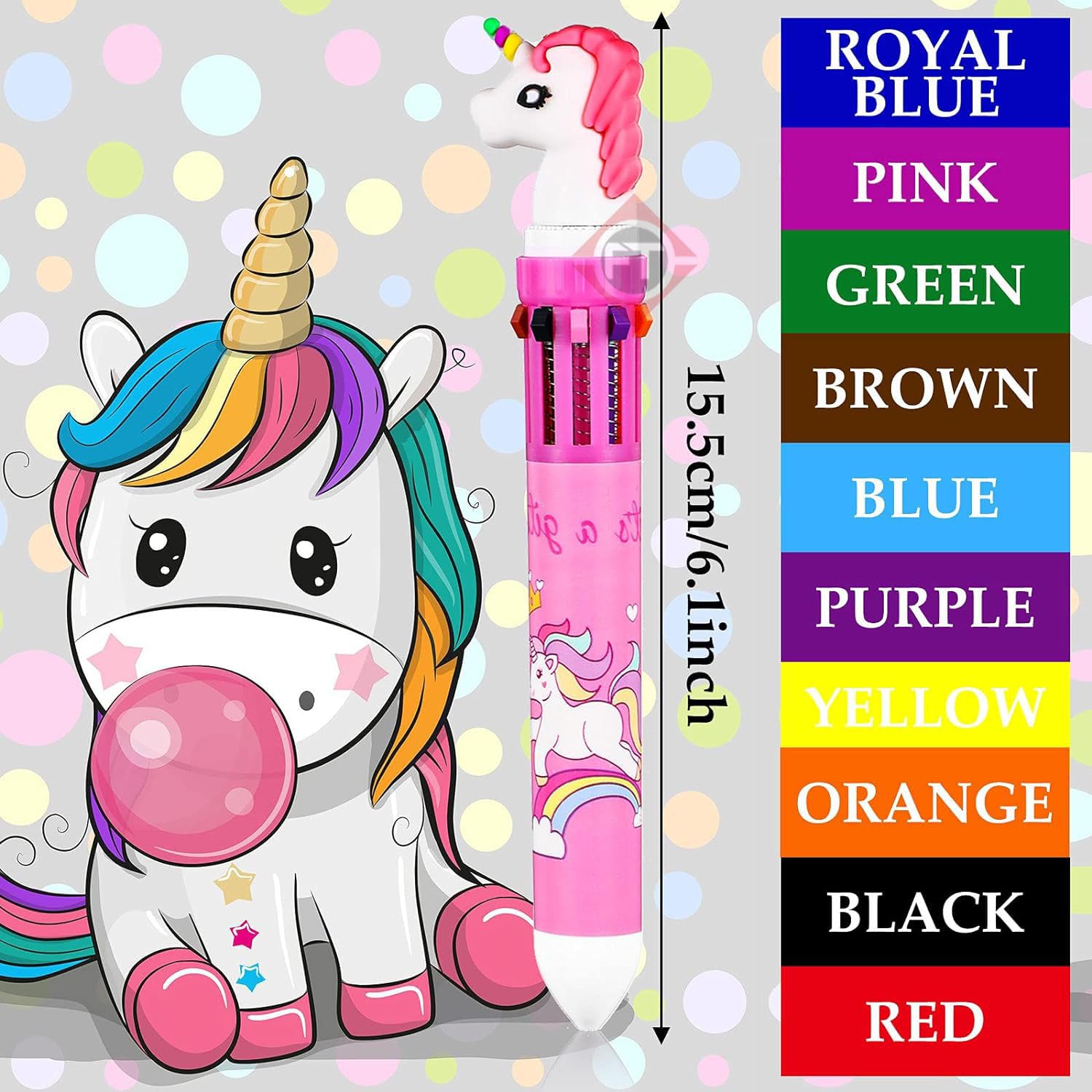 Firstly Mandala Design Stencil Geometric Ruler 2 pc with 1 Unicorn Multicolor Ten in One Ballpoint Pen for Kids|Spiral Drawing Kit Early Art Development Toy for Children - Image 5 thumbnail