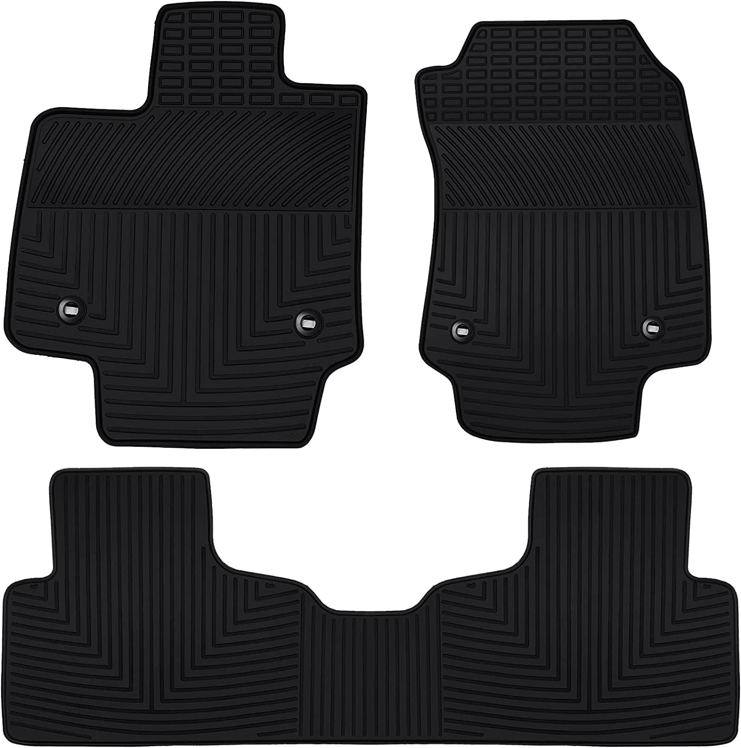 Car Floor Mats Custom Fit for Lexus CT 200H 2011-2017 Black Rubber Auto Liner Mats All Weather Protection Heavy Duty Odorless
