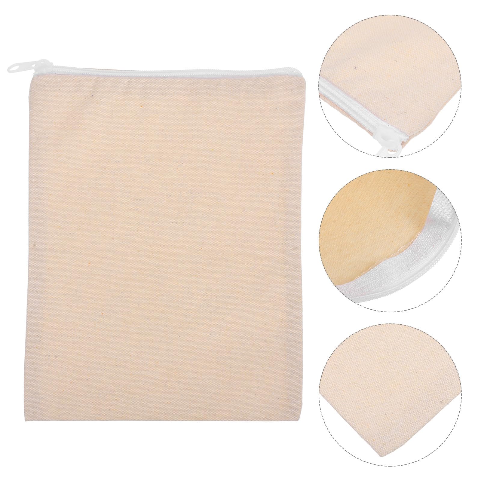 SHERCHPRY Borsa in Cotone Bianco per Terapia Termica Portatile Coulisse, Sacchetto per Sale per Alleviare e Affaticamento, per Routine Benessere