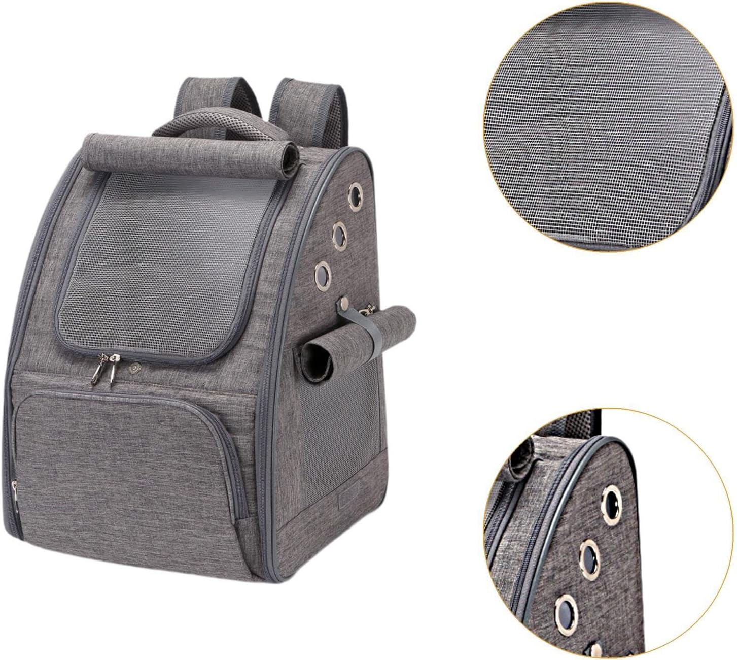 Outdoor Pet Backpack for Stylish Travel with Cat Or Dog, Gray(Gray)