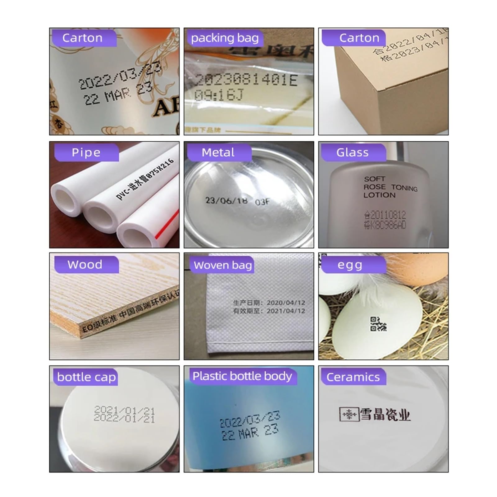 Tragbarer Mini-Tintenstrahldrucker mit Handbedienung, Produktionsdatum, QR-Code-Etiketten-Encoder, 12,7 mm, unterstützt mehrere Sprachsysteme(Printer - 2 Ink)