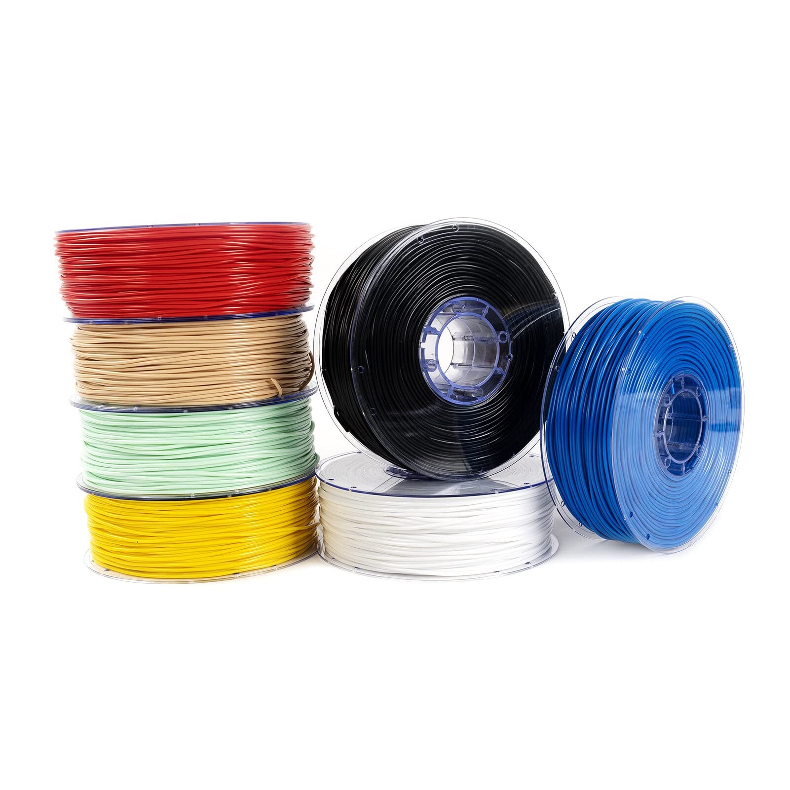 Filament do drukarek 3D Przezroczysty PLA, 1KG szpula filamentu do drukarki 3D o średnicy 2,85 mm, elastyczne materiały eksploatacyjne z gumy, materiały eksploatacyjne do drukowania(Blue)