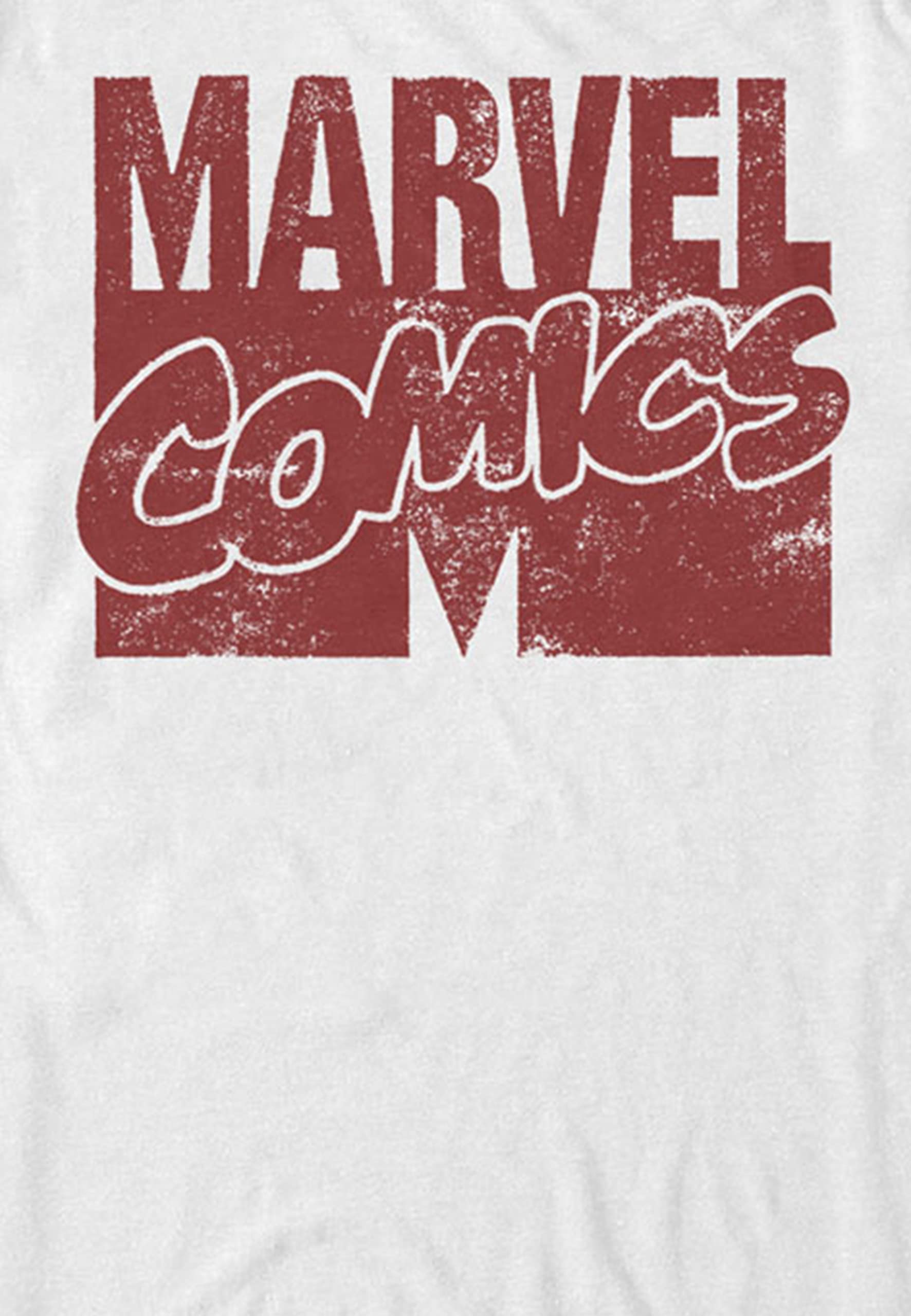 Marvel Logo Distressed Camiseta para Hombre