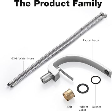 Bathroom Taps Basin Mixer Tap Chrome Single Lever Bathroom Sink Taps Modern Basin Tap 1 Hole Brass, Mono Sink Faucet with Hot and Cold G1/2 Adaptor for Washroom, Cloakroom