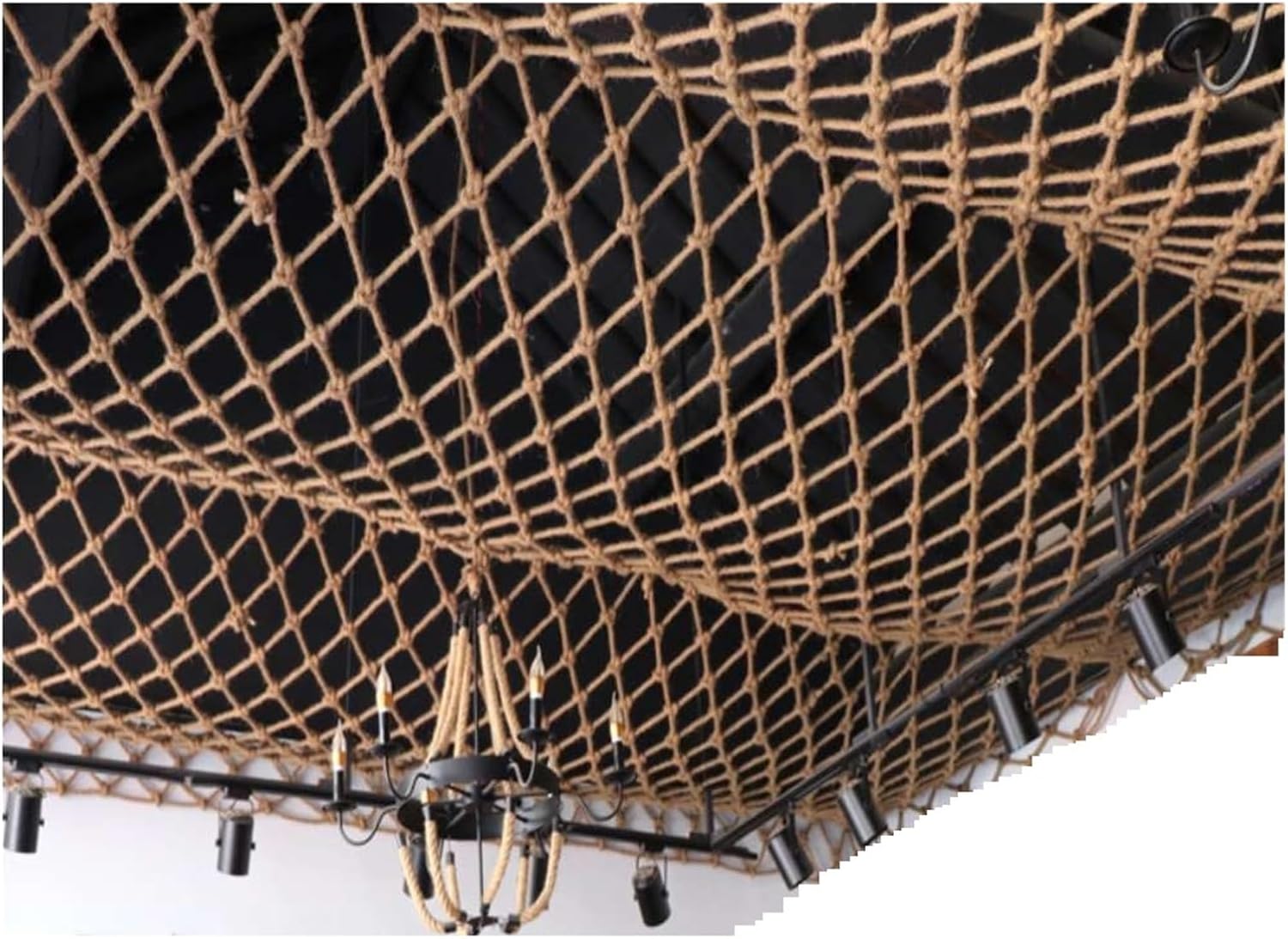 Heavy Hemp Rope Net Child Safety Net Protective Balcony Stair Fencing Mesh Garden an-ti