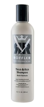 Roffler Thick and Rich Shampoo Gold Formula, 10.1 Fluid Ounce