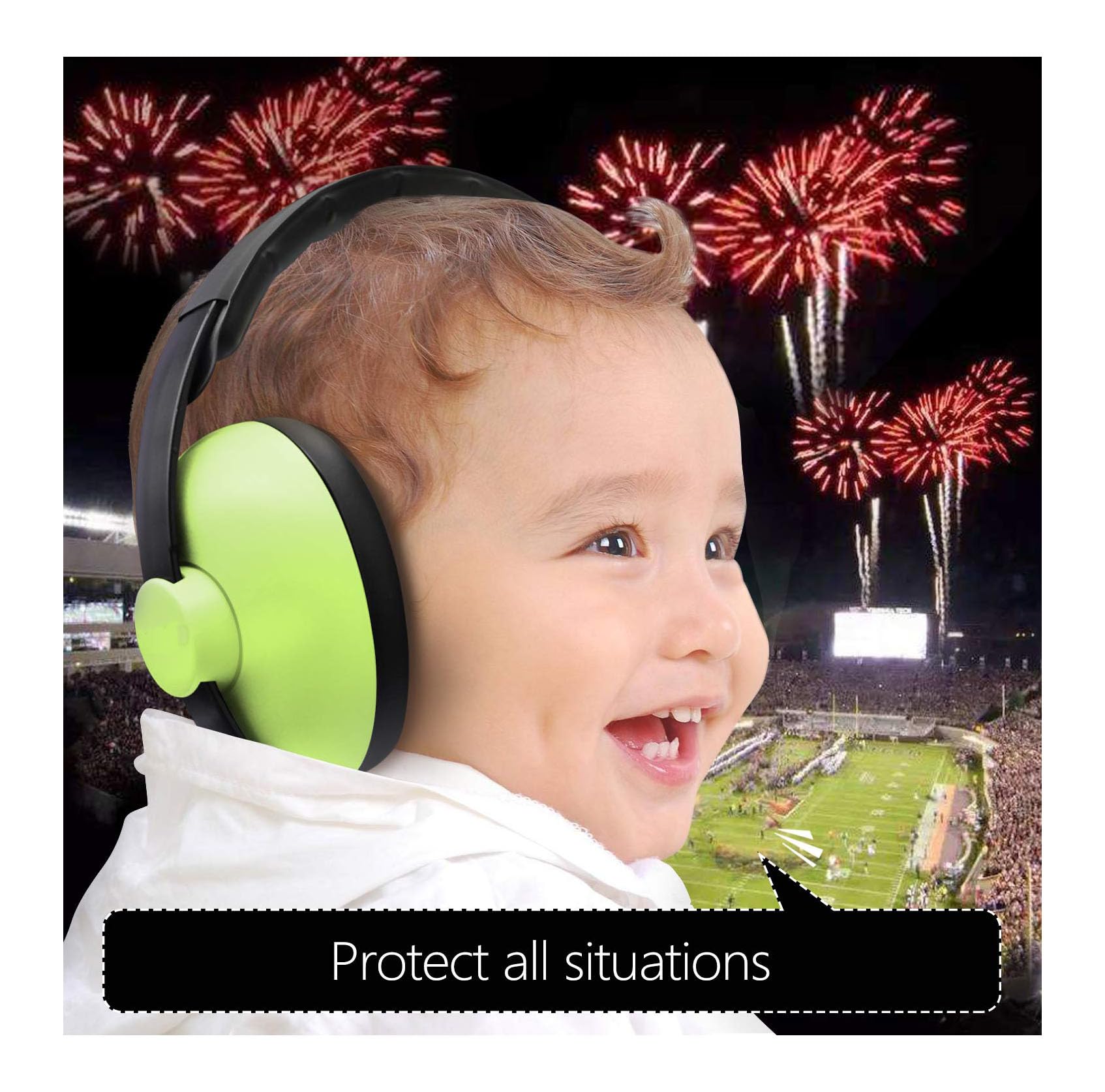 Baby Noise Cancelling Headphones - Kids Ear Muffs for Airplane, Travel, Sleep, Loud Environments - Infant & Toddler Ear Protection, Comfortable Noise Reduction Ear Muffs (PARROT) 4