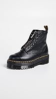 Vista 2 de Dr. Martens Botas de plataforma de piel Sinclair de 8 ojales para mujer