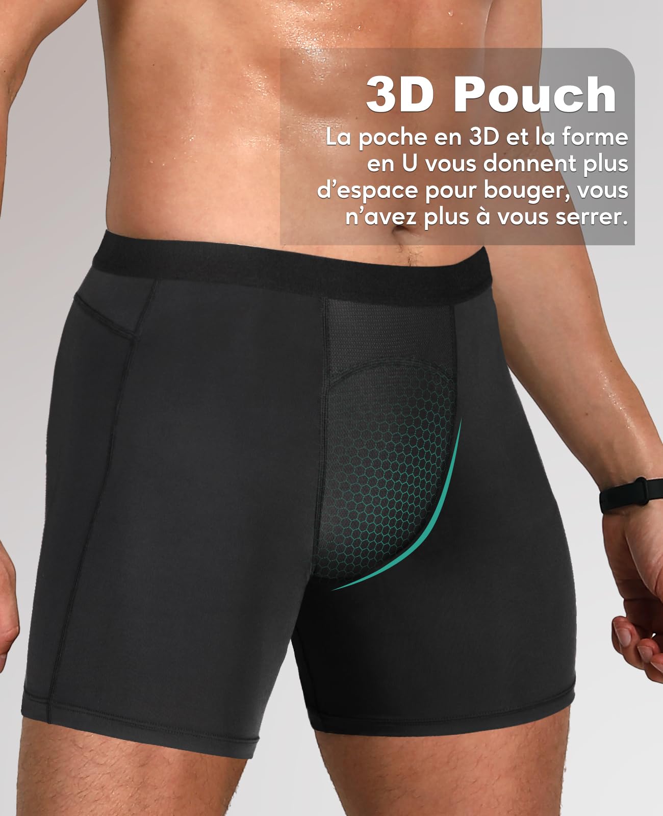 Niksa Caleçon Homme Boxer Sport Lot de 1/2/3