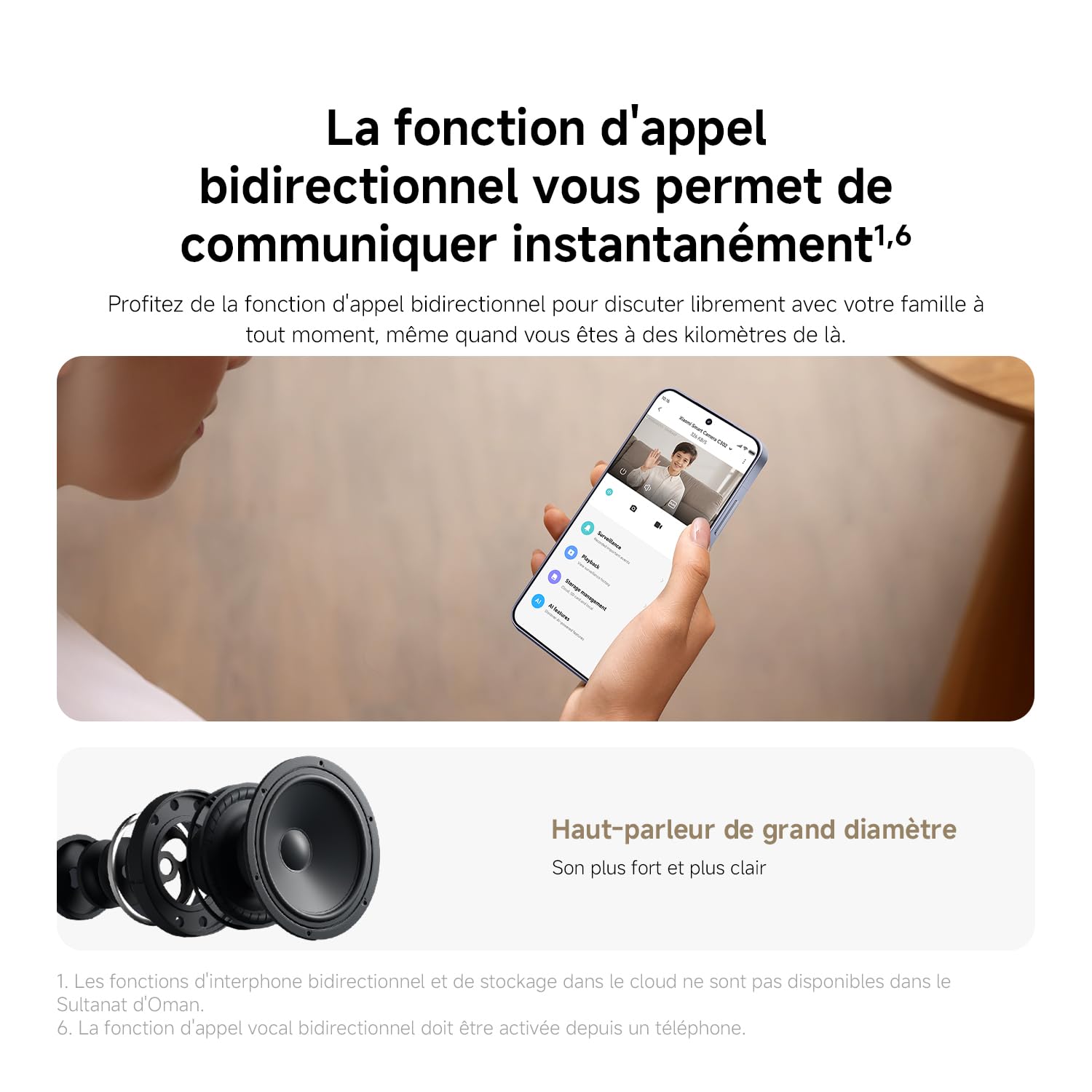 XIAOMI C302 Caméra Intérieure, 2K 3MP à 360°, Caméra de Surveillance, WiFi 6, Clôture Virtuelle, Détection et Suivi Personnes & Animaux, Vision Nocturne Couleur Starlight, Audio Bidirectionnel, Alexa