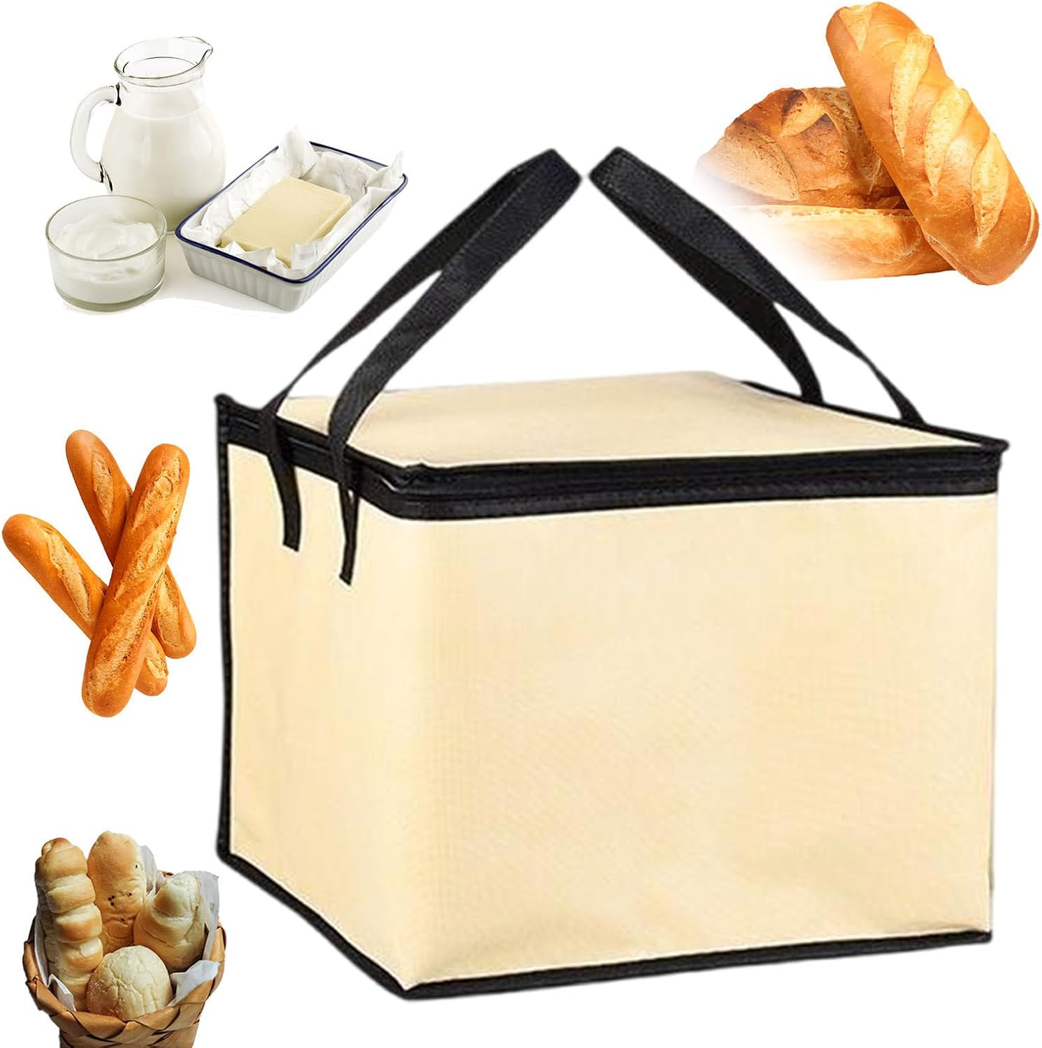 Bread Proofing Basket, Foldable Temperature Control Sourdough Proofing Bag, For Homemade Yogurt, Bread, Natto, Yogurt Fermentation Box, Portable Design,20L