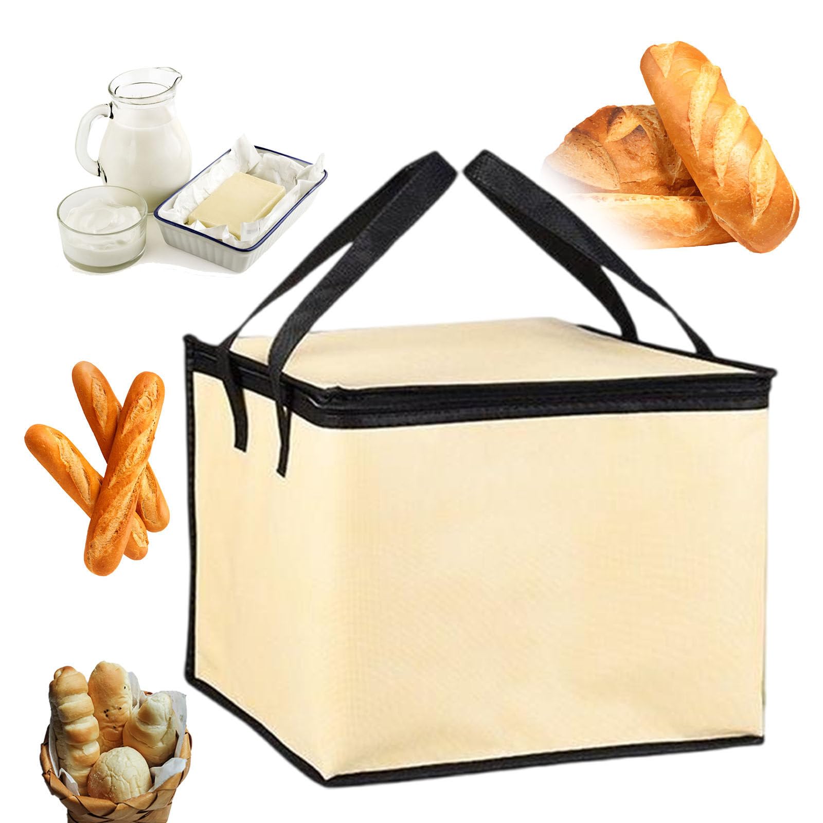 Masa madre sin errores usando bolsa de control de temperatura y cesta portátil de 20 litros