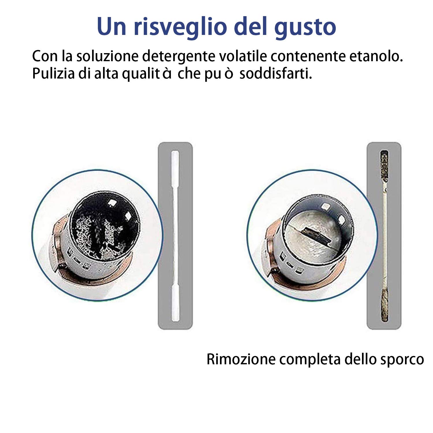 90 pcs Tamponi Di Cotone con Alcool a Due Teste per la Pulizia di Sigarette Elettroniche per Assorbire il Olio di Fumo per Il Riscaldamento