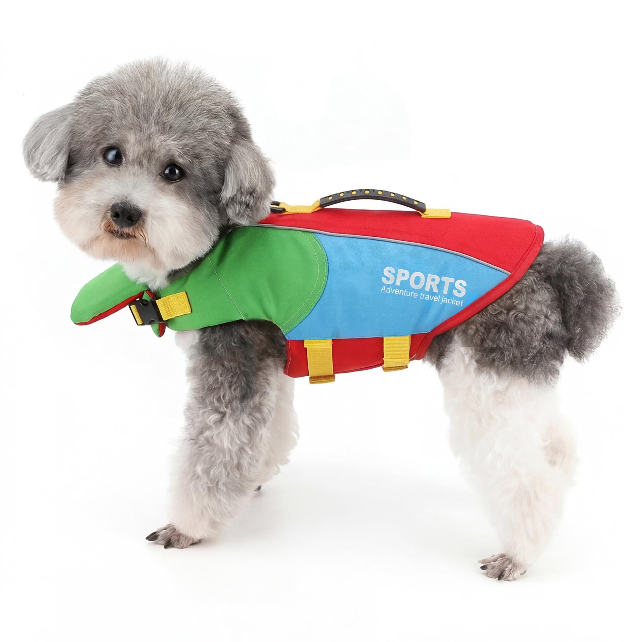 Zunea Dog Life Jackets for Small Medium Dogs Pet Life Vest Red L