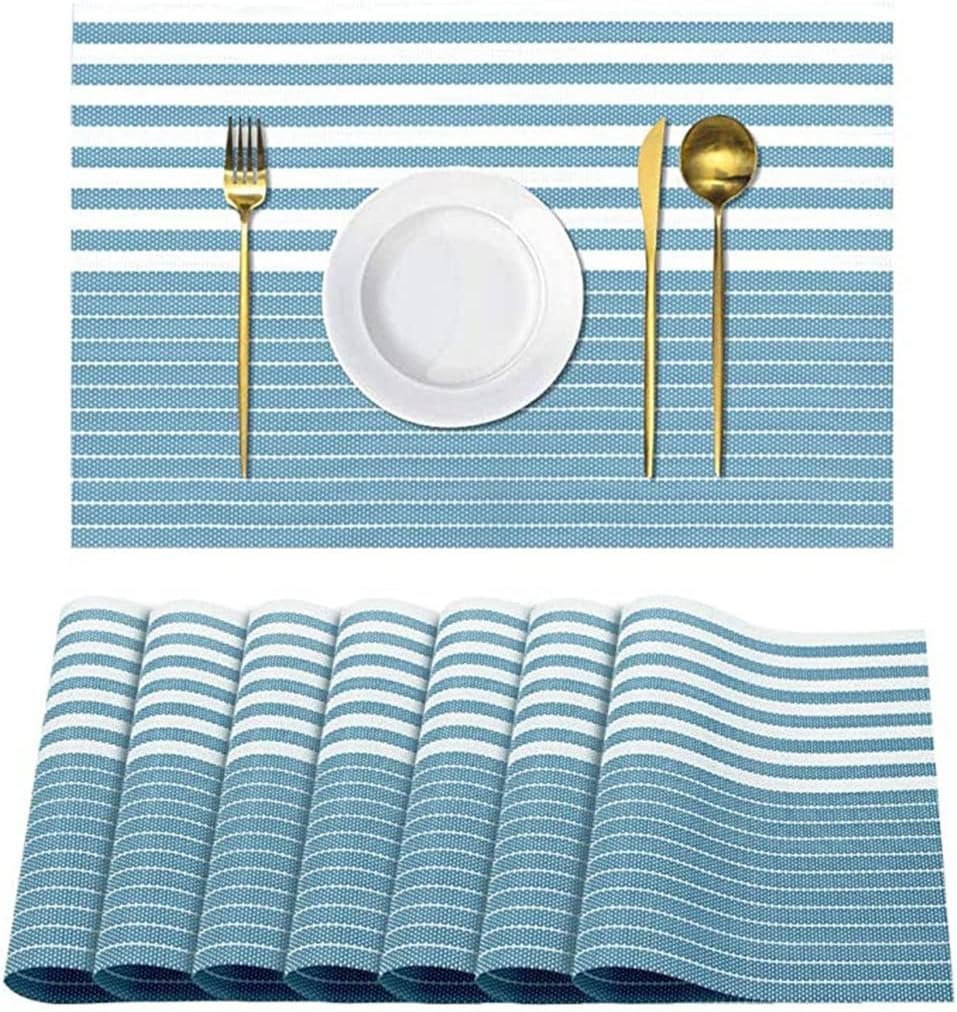8-Piece Set PVC Washable Placemat Table Mat Kitchen Accessories Coaster Wine Decoration