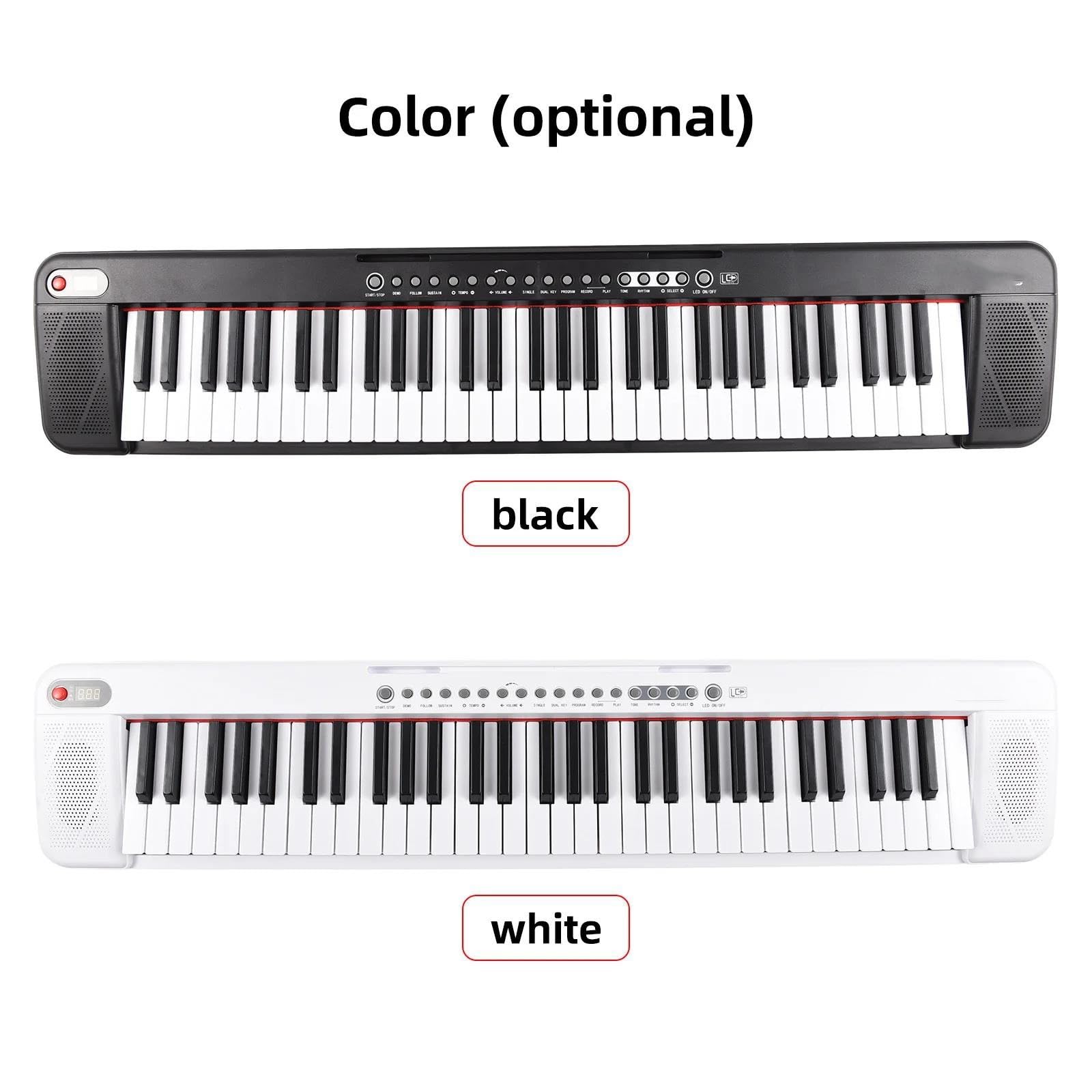 Amazon | プロ仕様の電子キーボード 61鍵電子ピアノ 多機能ポータブル