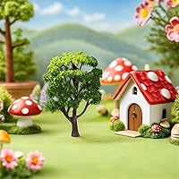 Vista 9 de VANZACK Árboles modelo, 12 piezas de pinos de plástico, escala 1:50, verde, para bricolaje ferrocarril paisaje