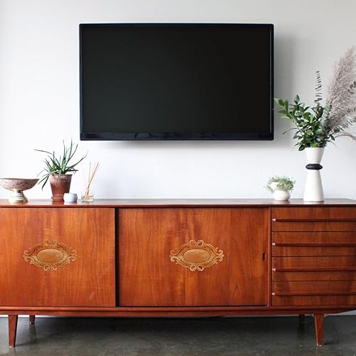 Miniatura 9 de 2 apliques de madera onlay, apliques de madera tallada sin pintar, onlays de madera ovalada, apliques de muebles para manualidades, apliques