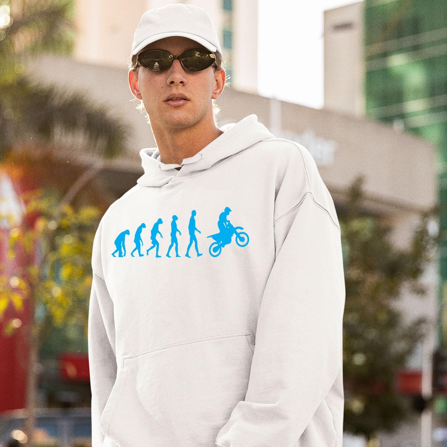 lepni.me Hoodie Sweatshirt Motocross Evolution Dirt Bike Motorcycle Gear Racing Wear Motorbike Off-Roading