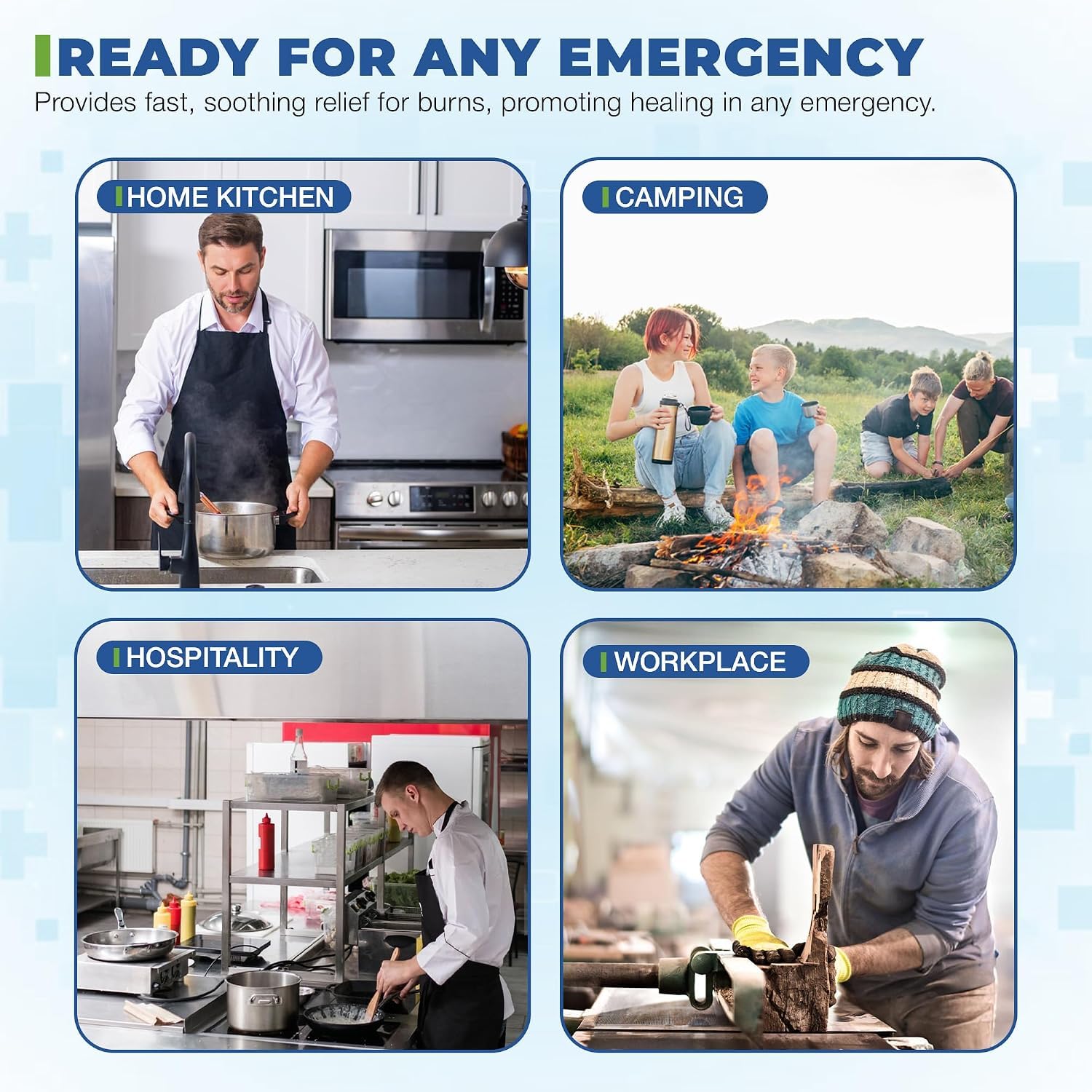 PrimaCare WB-7707 Emergency First Aid Burn Kit with Burn Gel, 22 Piece Set — Amazon image 3