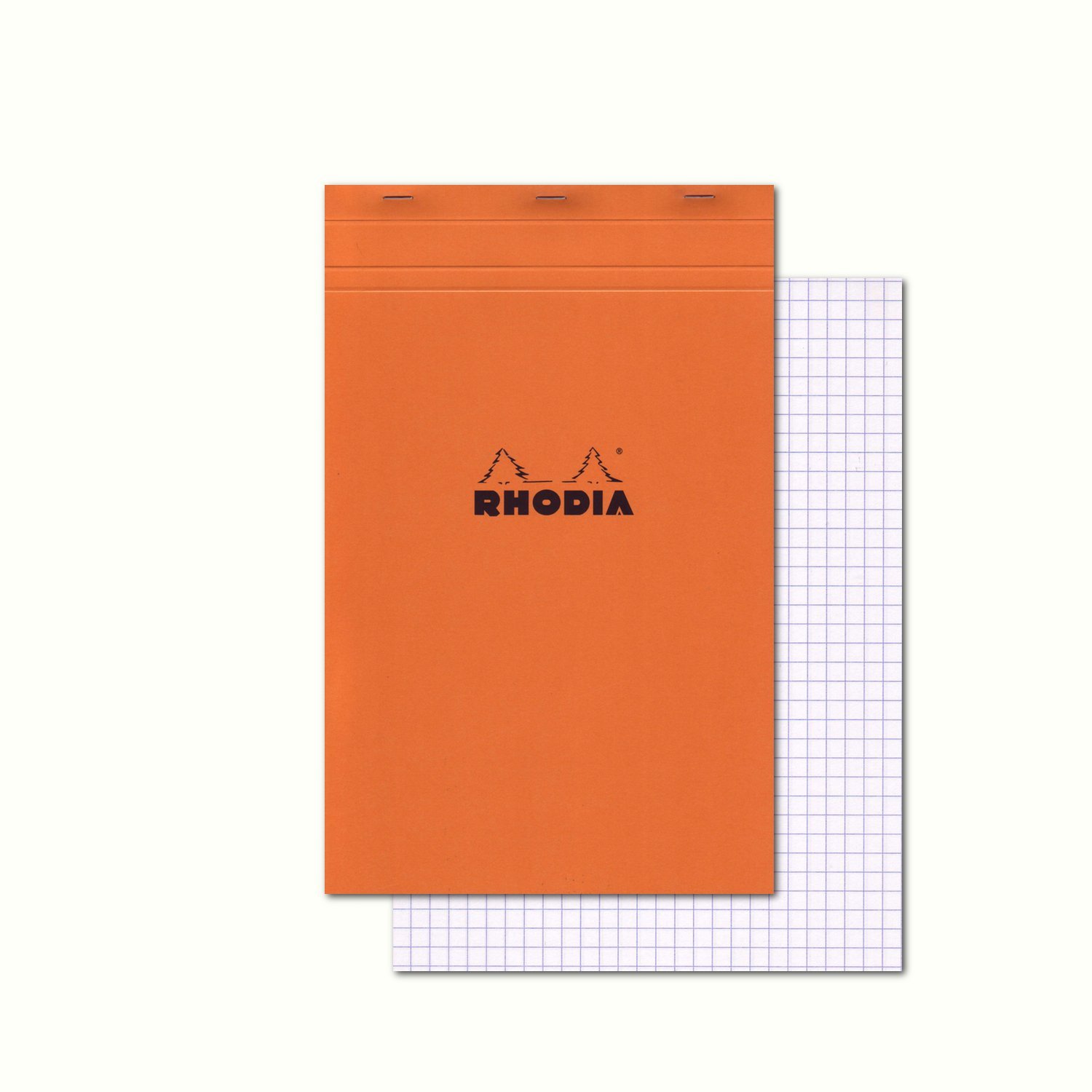 RHODIA 19200C - Stapled Notepad N°19 Orange - A4+ - 210x318mm