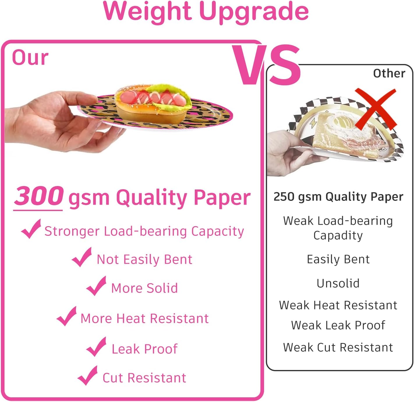 cocomigo 343pcs Cheetah Birthday Decorations Tableware Set, Serves 50 Guests, Cheetah Print Birthday Decorations includes 350 gsm Plates, Balloons, Tablecloths, for Leopard Theme Party Supplies